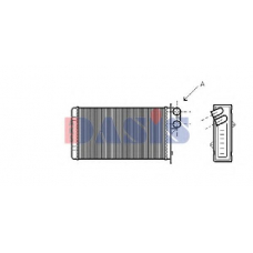 189300N AKS DASIS Теплообменник, отопление салона