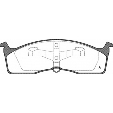 BPA0610.00 OPEN PARTS Комплект тормозных колодок, дисковый тормоз