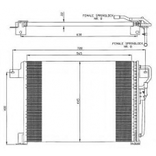 35834 NRF Конденсатор, кондиционер