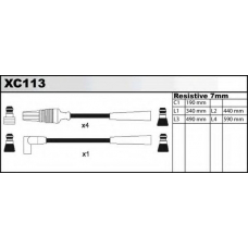 XC113 QUINTON HAZELL Ккомплект проводов зажигания