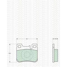 8110 23006 TRIDON Brake pads - rear