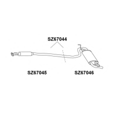 SZ67046 VENEPORTE Глушитель выхлопных газов конечный