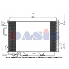 122025N AKS DASIS Конденсатор, кондиционер