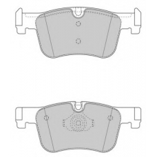 FD7598A NECTO Комплект тормозных колодок, дисковый тормоз
