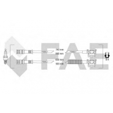 85112 FAE Комплект проводов зажигания