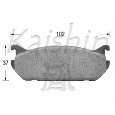 D9014 KAISHIN Комплект тормозных колодок, дисковый тормоз