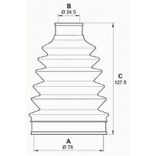 SJK7217.00 OPEN PARTS Комплект пылника, приводной вал