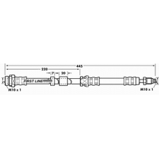 FBH7079 FIRST LINE Тормозной шланг