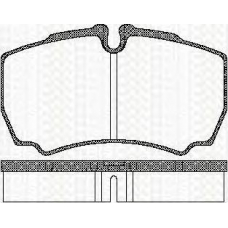 8110 15029 TRISCAN Комплект тормозных колодок, дисковый тормоз