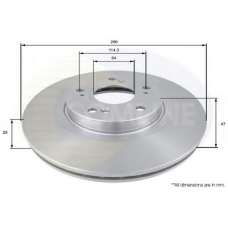 ADC0558V COMLINE Тормозной диск