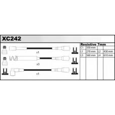 XC242 QUINTON HAZELL Комплект проводов зажигания