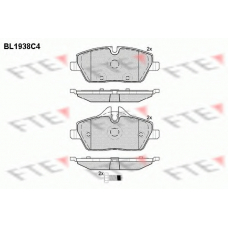 BL1938C4 FTE Комплект тормозных колодок, дисковый тормоз