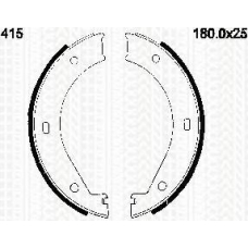 8100 11415 TRISCAN Комплект тормозных колодок, стояночная тормозная с