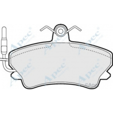 PAD764 APEC Комплект тормозных колодок, дисковый тормоз