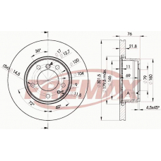 BD-8040 FREMAX Тормозной диск