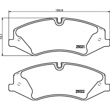 8DB 355 015-081 HELLA PAGID Комплект тормозных колодок, дисковый тормоз