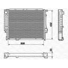 350213422000 MAGNETI MARELLI Радиатор, охлаждение двигателя