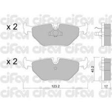 822-180-0 CIFAM Комплект тормозных колодок, дисковый тормоз