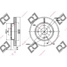 BD1723 DJ PARTS Тормозной диск