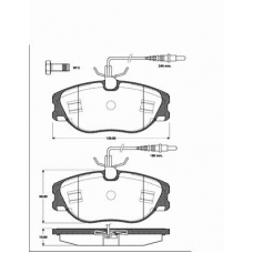 1501221941 S.b.s. Комплект тормозных колодок, дисковый тормоз