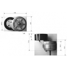 TKR 9285 TIMKEN Натяжной ролик, поликлиновой  ремень