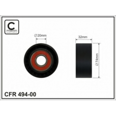 494-00 CAFFARO Натяжной ролик, поликлиновой  ремень