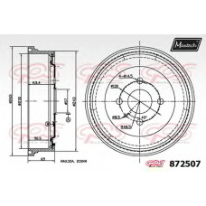 872507.0000 MAXTECH Тормозной барабан