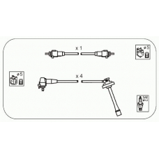 JP214 JANMOR Комплект проводов зажигания