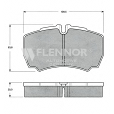 FB211397 FLENNOR Комплект тормозных колодок, дисковый тормоз