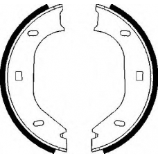 BS858 QUINTON HAZELL Комплект тормозных колодок, стояночная тормозная с