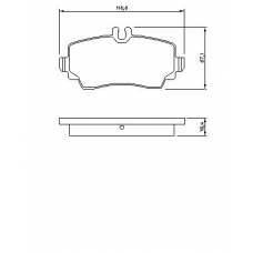 0 986 424 469 BOSCH Комплект тормозных колодок, дисковый тормоз