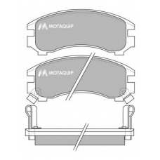 LVXL841 MOTAQUIP Комплект тормозных колодок, дисковый тормоз
