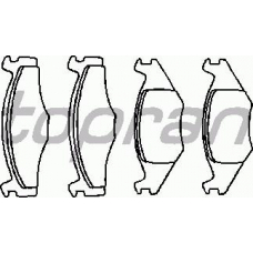 102 843 TOPRAN Комплект тормозных колодок, дисковый тормоз