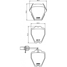 8DB 355 009-031 HELLA Комплект тормозных колодок, дисковый тормоз