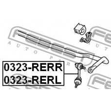 0323-RERR FEBEST Тяга / стойка, стабилизатор