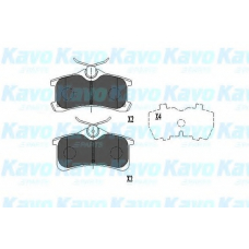 KBP-9017 KAVO PARTS Комплект тормозных колодок, дисковый тормоз