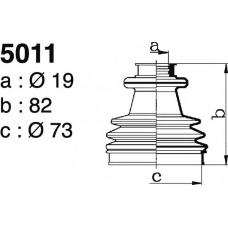 5011 DEPA Комплект пылника, приводной вал