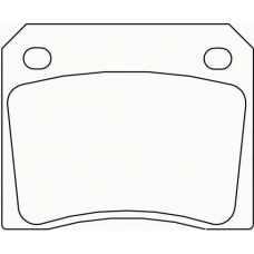 T0232 PAGID Комплект тормозных колодок, дисковый тормоз