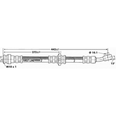 FBH6824 FIRST LINE Тормозной шланг