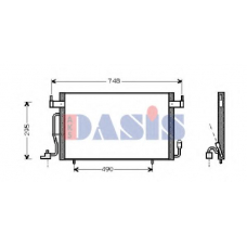 062390N AKS DASIS Конденсатор, кондиционер