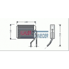 5290011 KUHLER SCHNEIDER Теплообменник, отопление салона