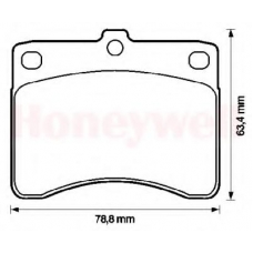 572118B BENDIX Комплект тормозных колодок, дисковый тормоз