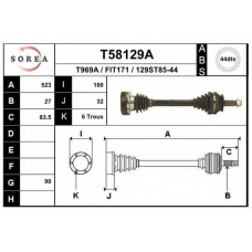 T58129A EAI Приводной вал