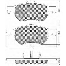 10695 BSF Комплект тормозных колодок, дисковый тормоз