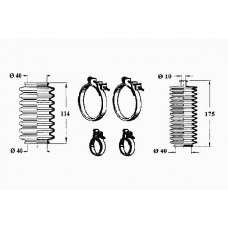 0901546 OCAP Комплект пылника, рулевое управление