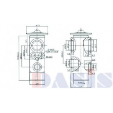 840700N AKS DASIS Расширительный клапан, кондиционер