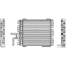 8MK 376 745-061 HELLA Топливный радиатор