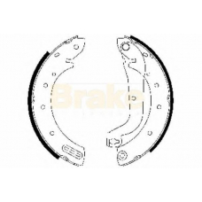 SH2472 BRAKE ENGINEERING Комплект тормозных колодок