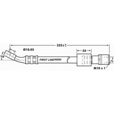 FBH7129 FIRST LINE Тормозной шланг