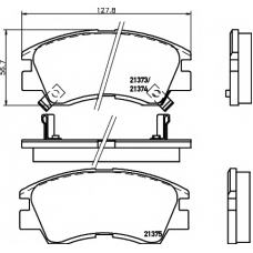 8DB 355 005-781 HELLA PAGID Комплект тормозных колодок, дисковый тормоз